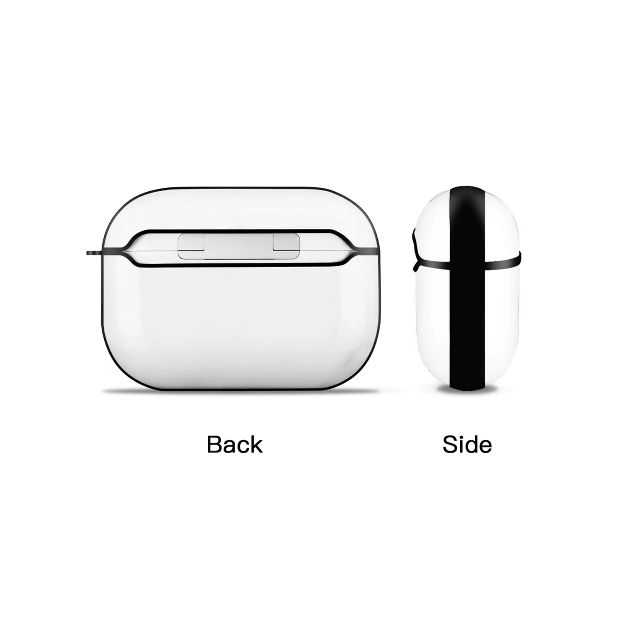 Custom AirPods Pro Cases Shell Black Valentine’s Day Polycarbonate Personalized Photo Text Protective Case PrintToucan