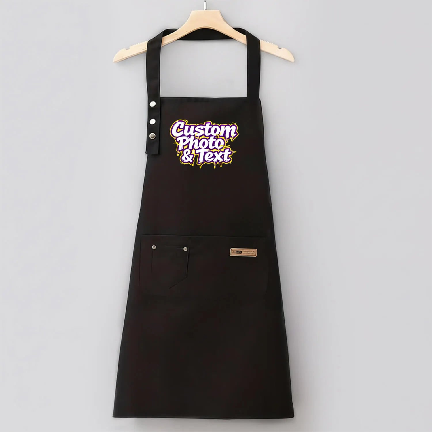 Custom Apron Valentine’s Day Polyester Fabric Personalized Photo Text Kitchen Work Apron PrintToucan