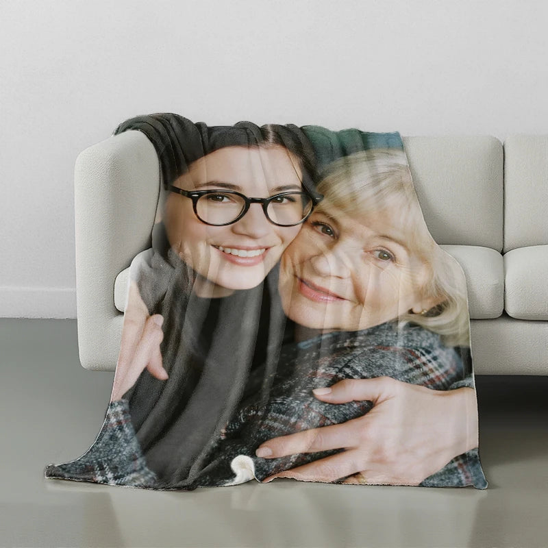 Mantas personalizadas de franela con foto para el Día de la Madre - Tucán