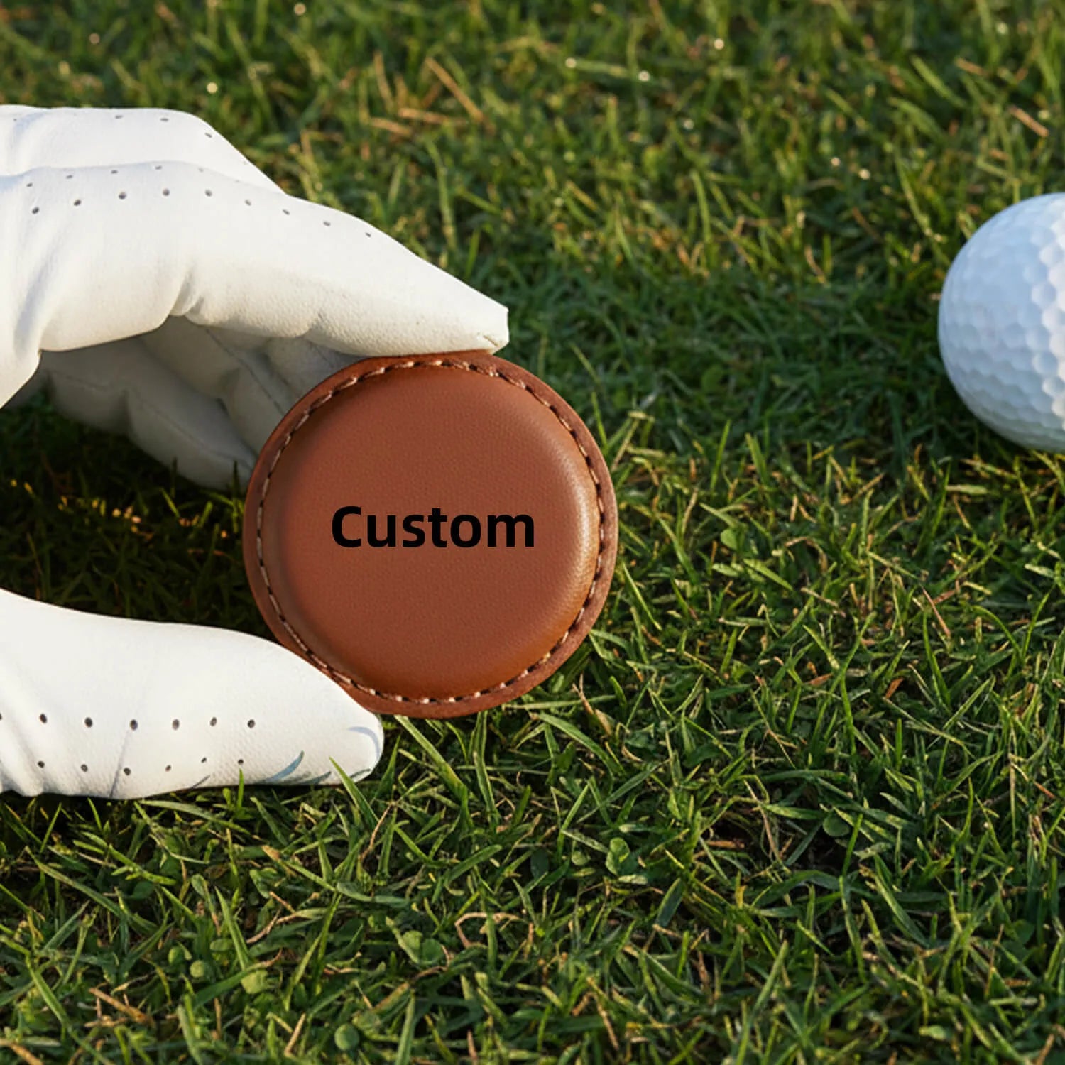 Custom Golf Ball Marker Clip Valentine’s Day Leather Personalized Image Text Golf Marker Clip PrintToucan