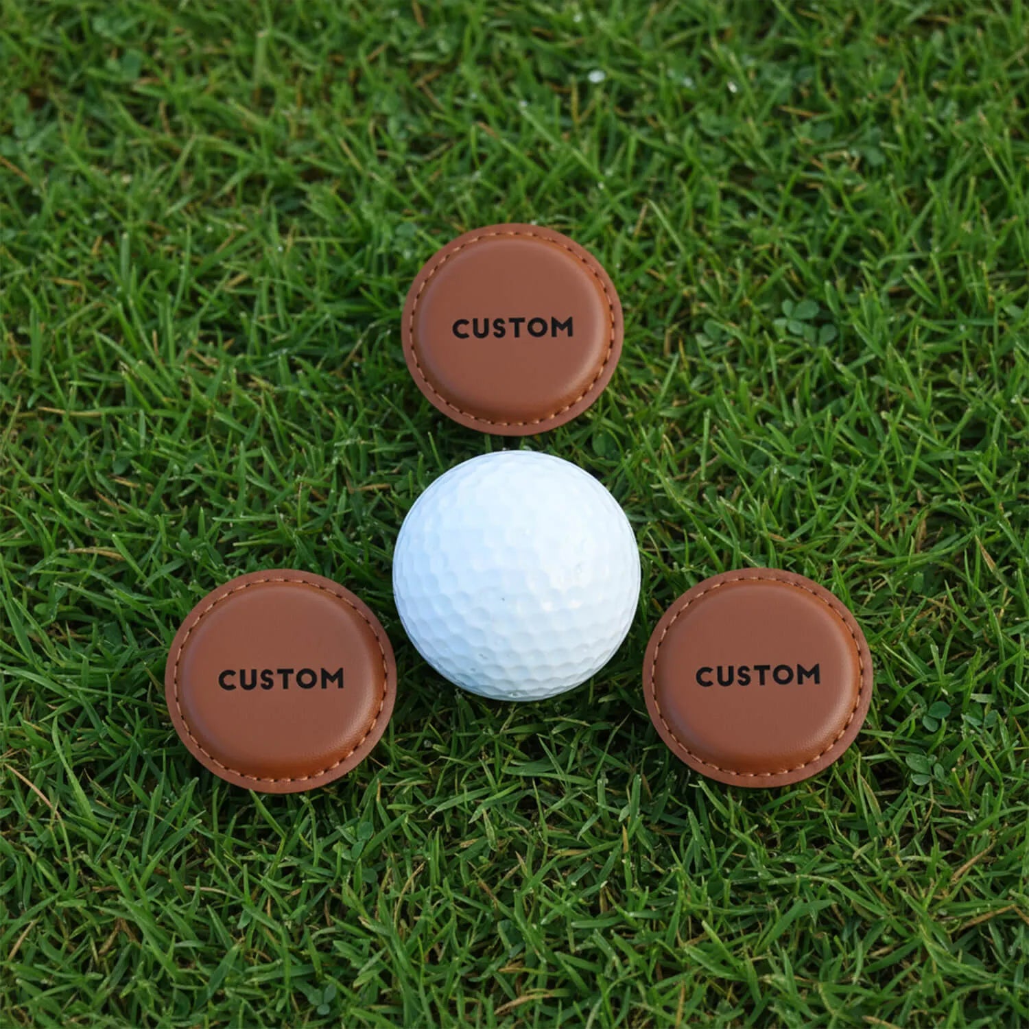 Custom Golf Ball Marker Clip Valentine’s Day Leather Personalized Image Text Golf Marker Clip PrintToucan