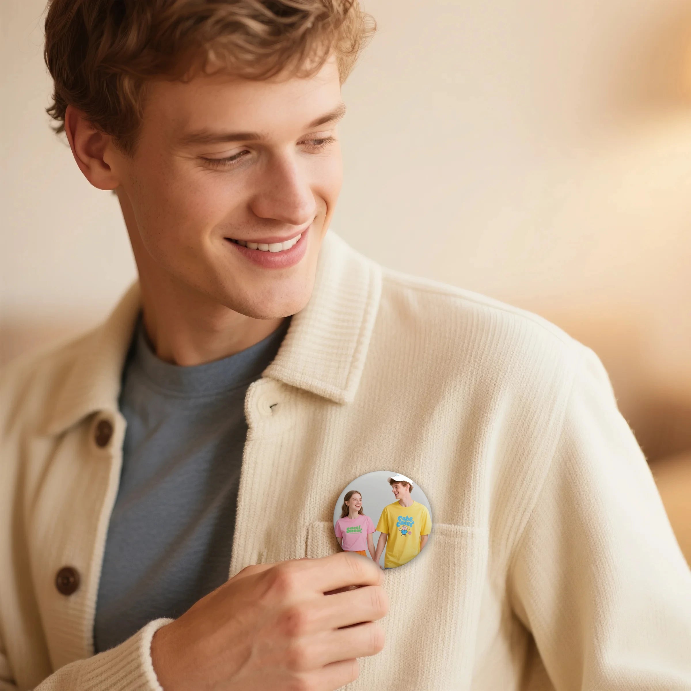 Image Upload Custom Round Pin Buttons – Fast Printing