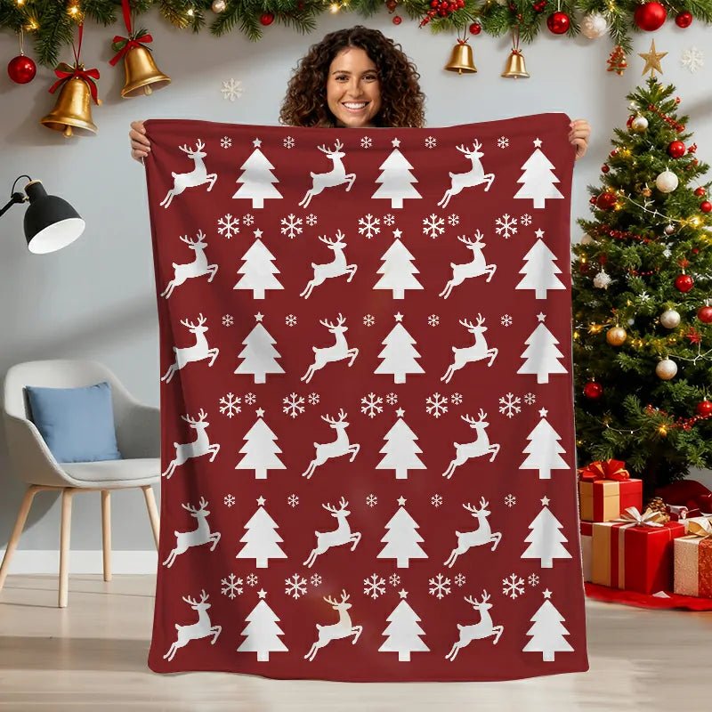Blanket 350g Flannel Christmas Theme Cozy Home Winter Thick American Made PrintToucan - PrintToucanBlankets150cm x 200cm/60"x80"
