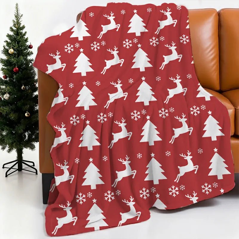 Blanket 350g Flannel Christmas Theme Cozy Home Winter Thick American Made PrintToucan - PrintToucanBlankets150cm x 200cm/60"x80"