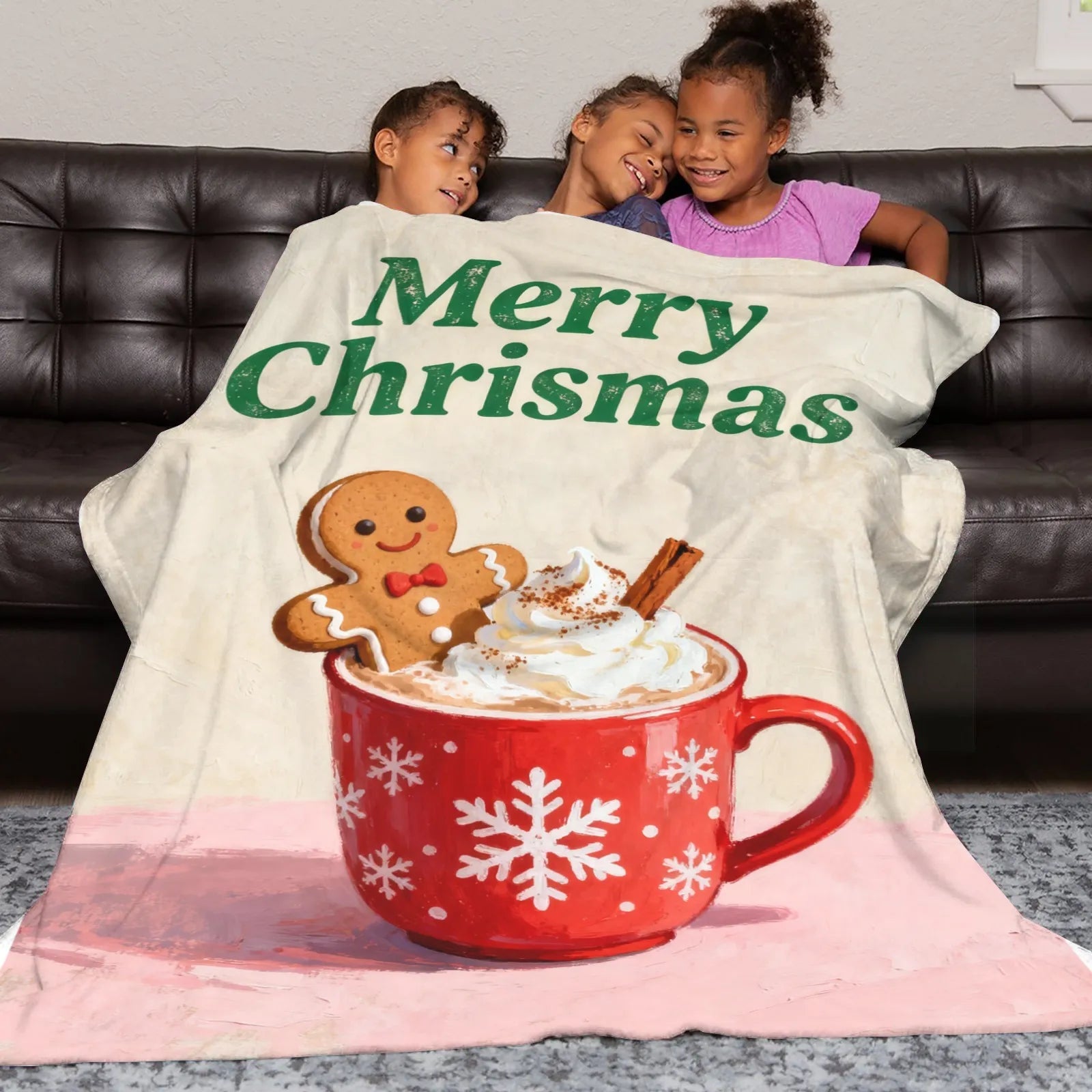 Blankets 1150g Flannel Christmas Holiday Cozy Home Decor Weighted Blanket Baby Blanket PrintToucan - PrintToucanChrismas Gift150cm x 200cm/60"x80"