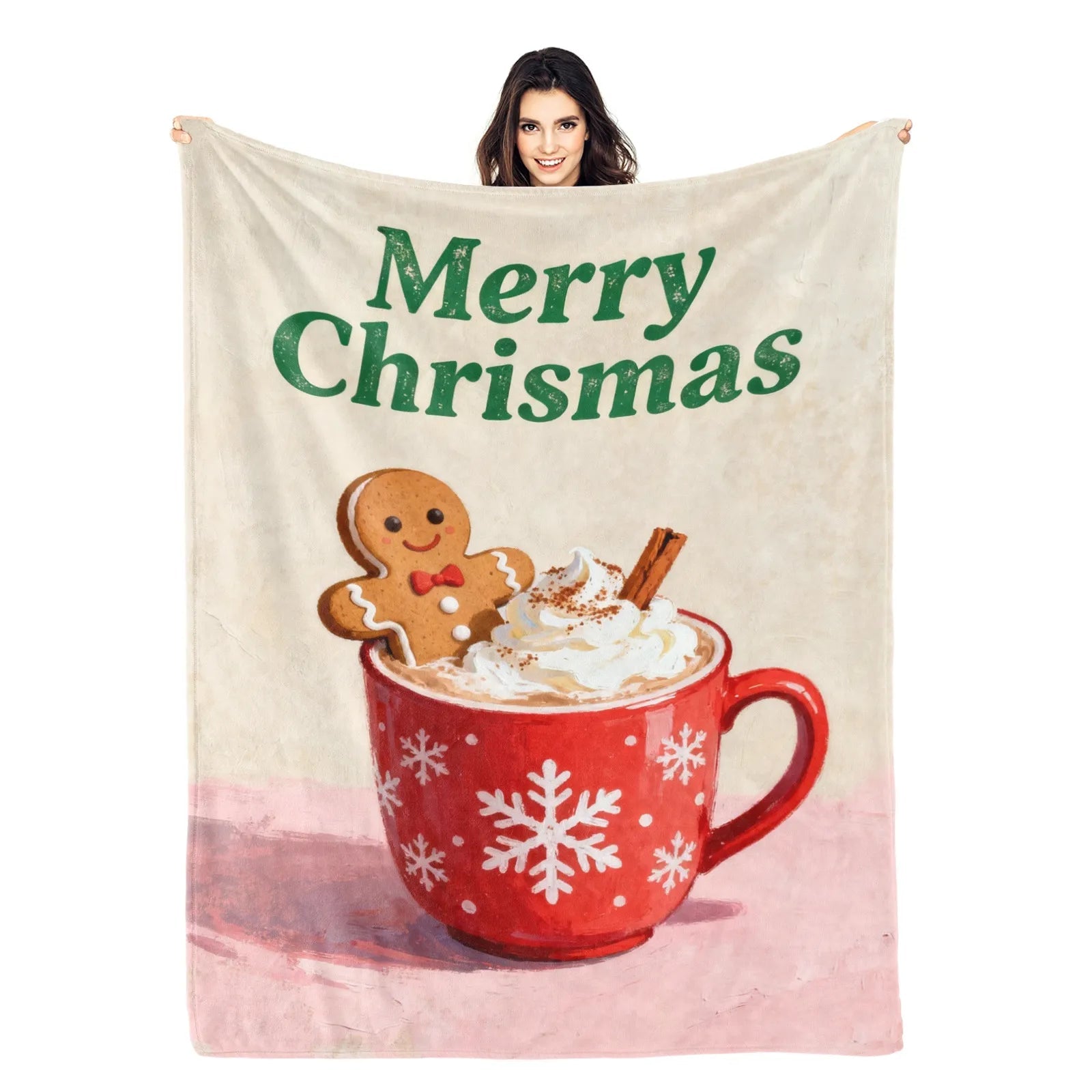 Blankets 1150g Flannel Christmas Holiday Cozy Home Decor Weighted Blanket Baby Blanket PrintToucan - PrintToucanChrismas Gift150cm x 200cm/60"x80"