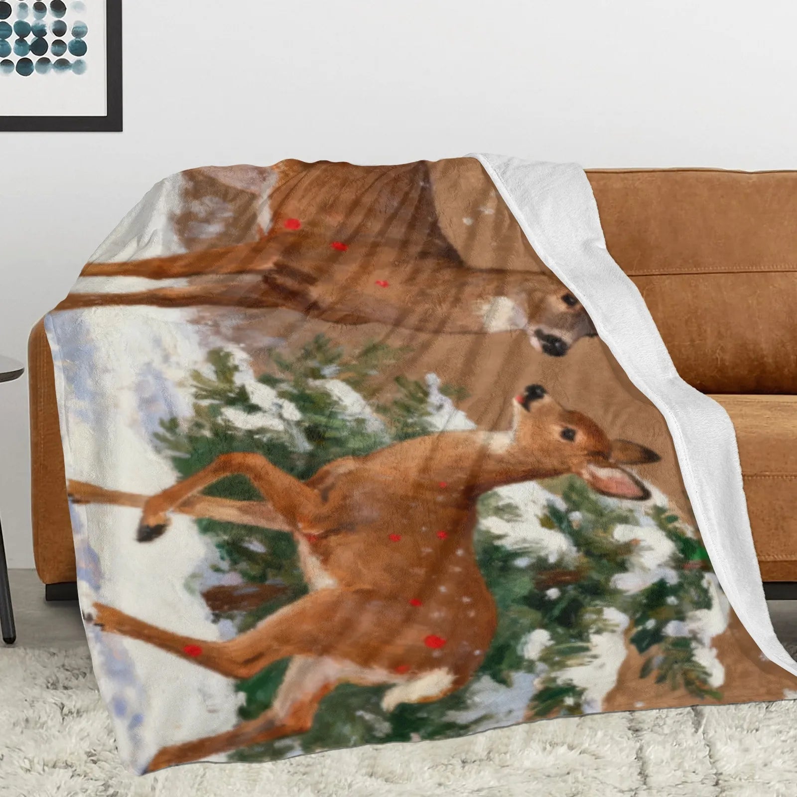 Blankets 1150g Flannel Christmas Holiday Decor Cozy Weighted Baby Blanket | PrintToucan - PrintToucanChrismas Gift150cm x 200cm/60"x80"