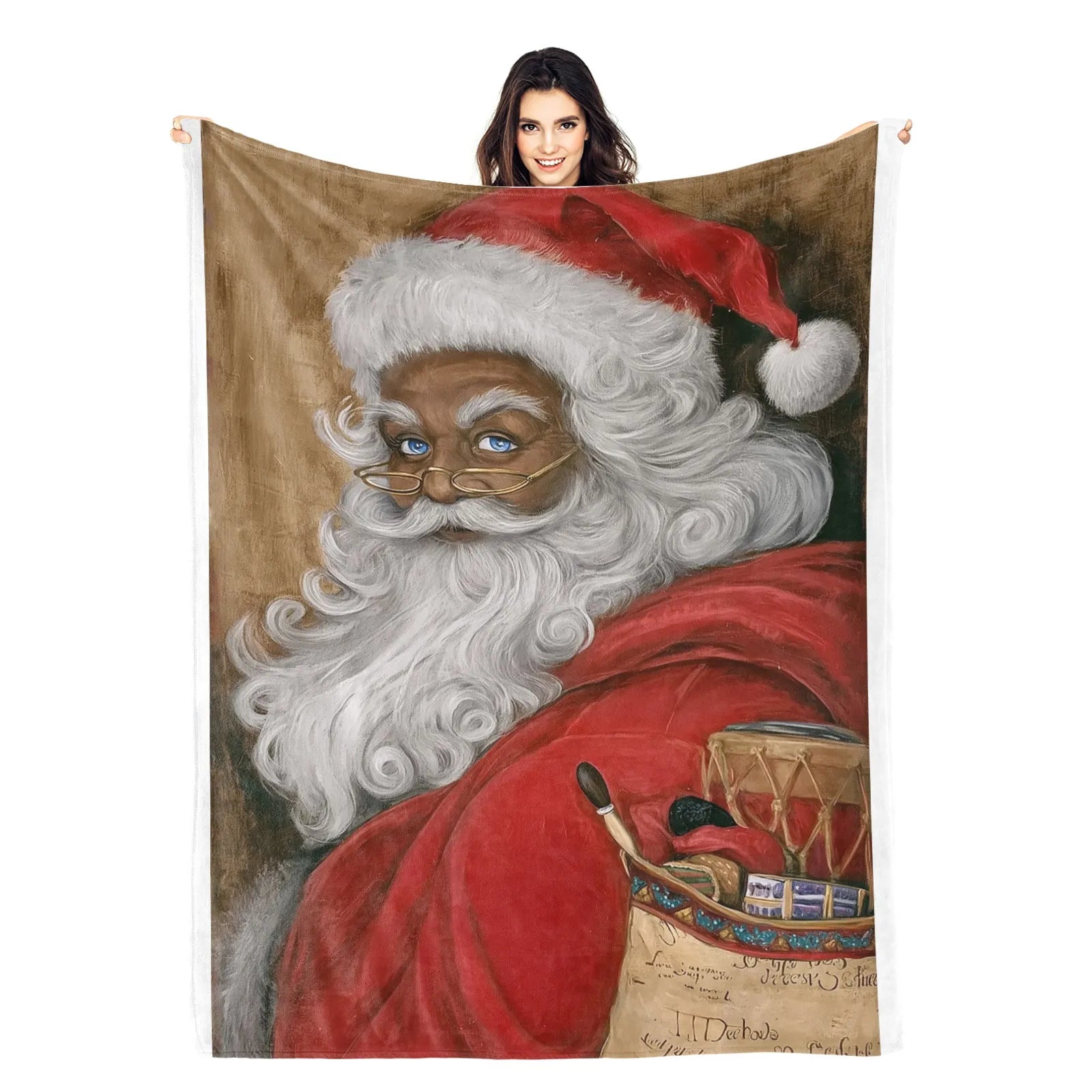 Blankets 1150g Flannel Christmas Santa Design Weighted Baby Blankets PrintToucan - PrintToucanChrismas Gift150cm x 200cm/60"x80"