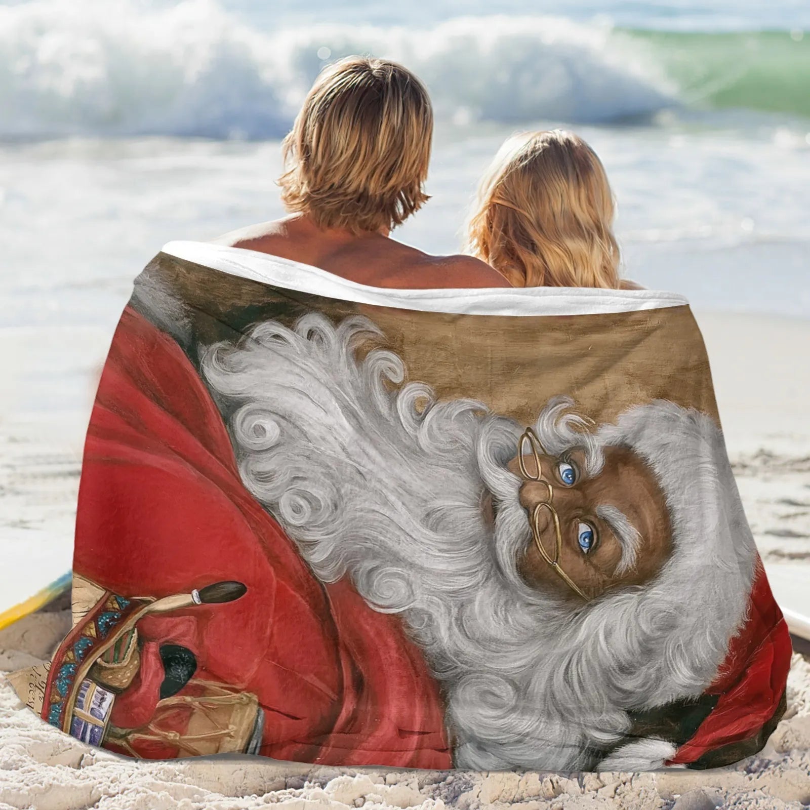 Blankets 1150g Flannel Christmas Santa Design Weighted Baby Blankets PrintToucan - PrintToucanChrismas Gift150cm x 200cm/60"x80"