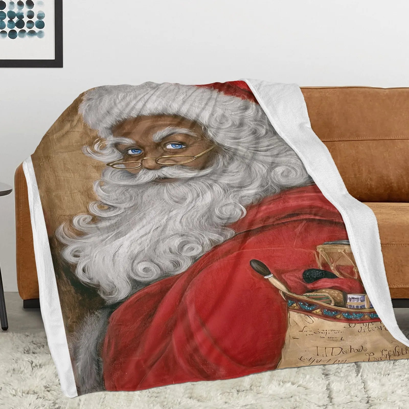 Blankets 1150g Flannel Christmas Santa Design Weighted Baby Blankets PrintToucan - PrintToucanChrismas Gift150cm x 200cm/60"x80"