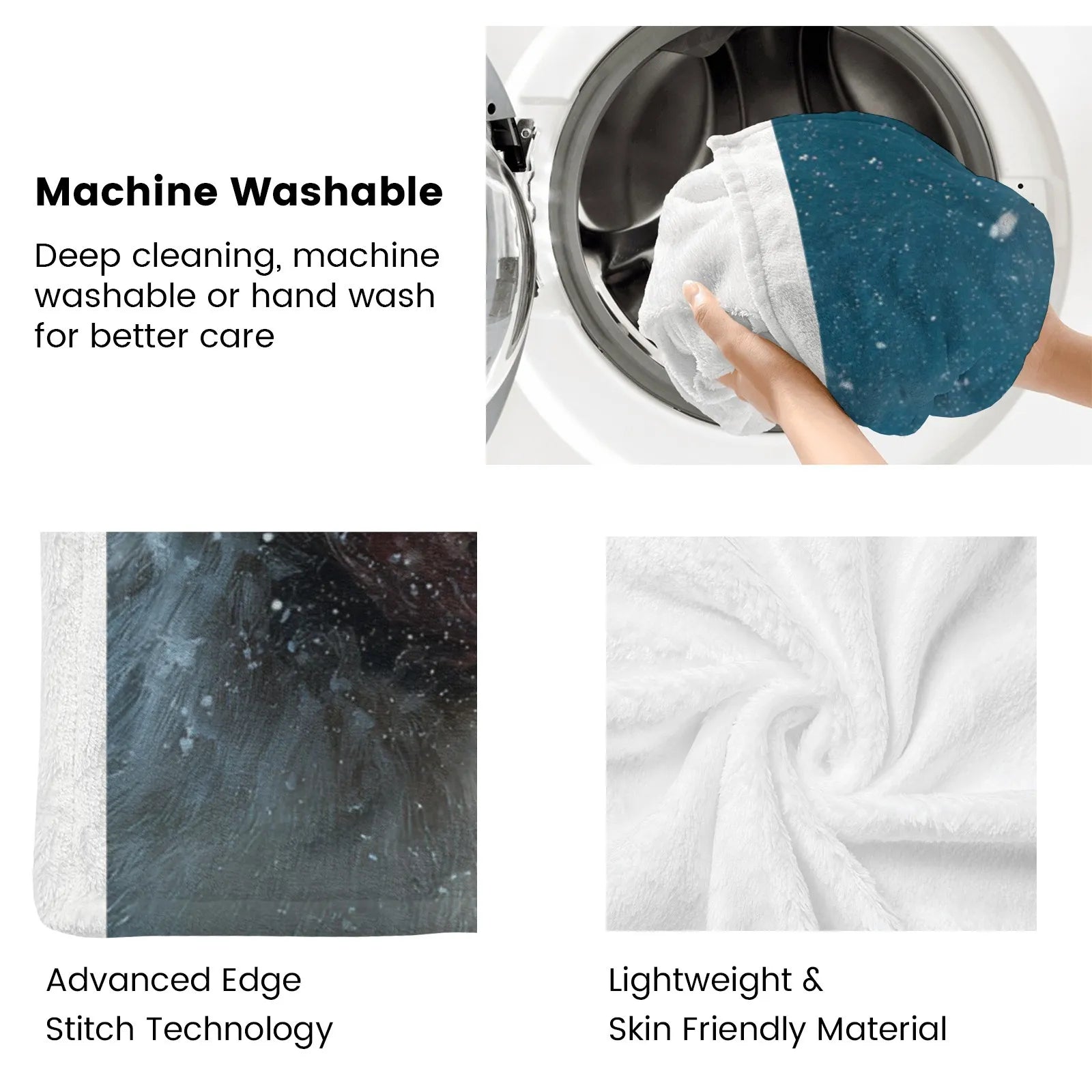 Blankets 1150g Flannel Christmas Santa Snow Scene Weighted Baby Blankets PrintToucan - PrintToucanChrismas Gift150cm x 200cm/60"x80"