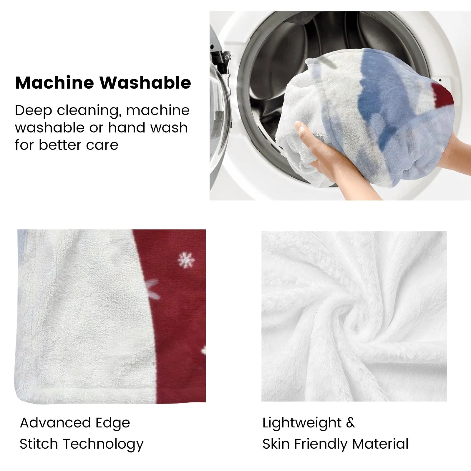 Blankets 1150g Flannel Christmas Snowman Holiday Decor Weighted Blanket Baby Blanket | PrintToucan - PrintToucanChrismas Gift150cm x 200cm/60"x80"