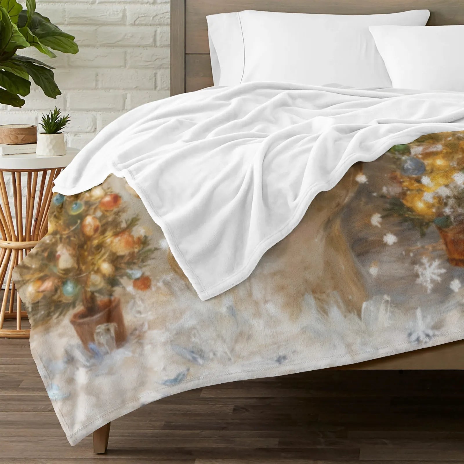 Blankets 1150g Flannel Christmas Snowman Toilet Humor Weighted Baby Blanket – Fun Holiday Gift PrintToucan - PrintToucanChrismas Gift150cm x 200cm/60"x80"