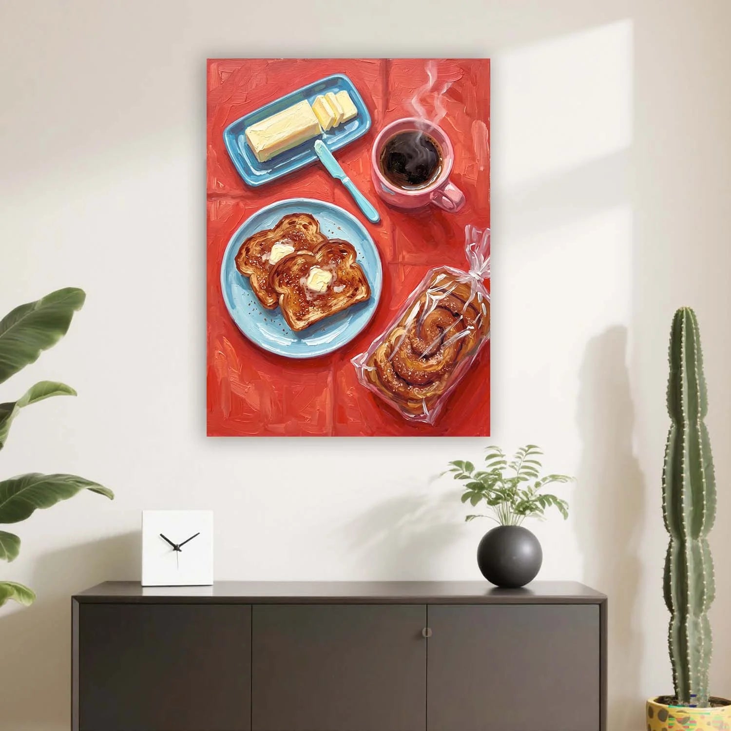 Buttered Toast & Coffee Breakfast Canvas Wall Art – Café & Bakery Décor | PrintToucan - PrintToucanCanvas Wall ArtPrinttoucan-12 x 16-1.5‘’