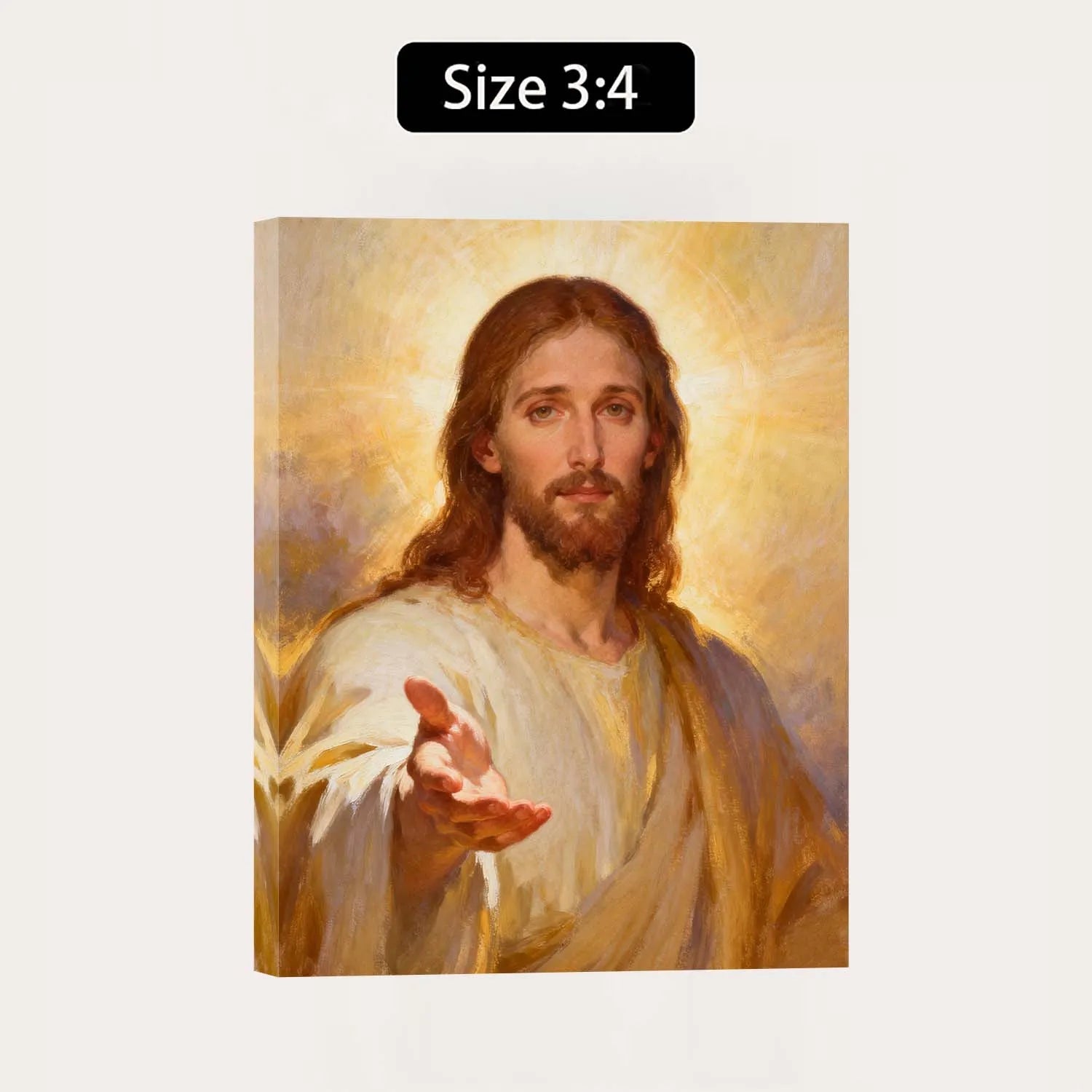 Canvas Prints Christian Wall Art Jesus Christ Reaching Out Hand Traditional Oil Painting Home Decor PrintToucan - PrintToucanChristianPrinttoucan-12 x 16-1.5‘’