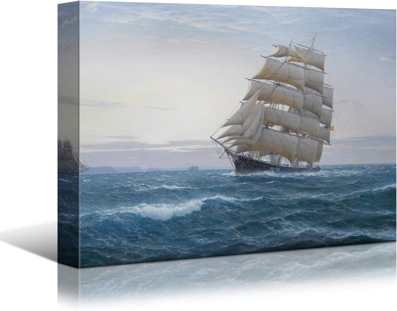 Canvas Prints Premium Ocean Theme Sailboats Wall Art Home Decor & Wall Art - PrintToucan - PrintToucanCphy-117-16"L x 12"W-1.5inch