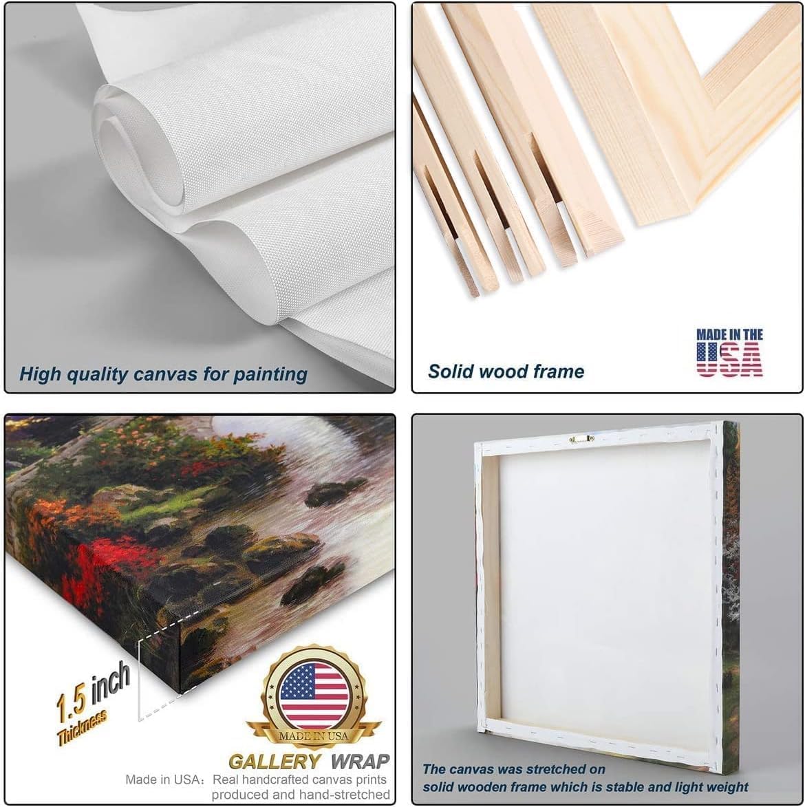 Canvas Prints Rustic Winter Tree Farm Snowman Scene Christmas Wall Art Home Decor | PrintToucan - PrintToucanWWJSDJB2012-16"L x 12"W