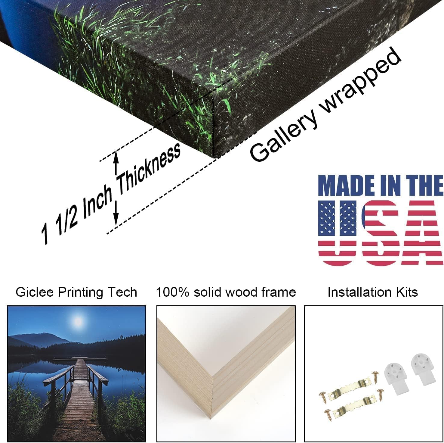 Canvas Prints Santa Chased By Police Car Christmas Theme Home Decor Wall Art Dimpoli - PrintToucanDMDSDJ003-32"L x 16"W-1.5inch