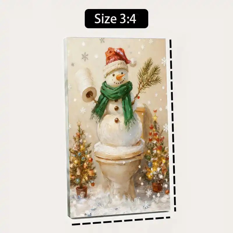 Canvas Prints Vertical Canvas Gingerbread Candy Holiday Scene Christmas Wall Art for Home | PrintToucan - PrintToucanChrismas GiftCMPOP02-12L" x 16W"-1