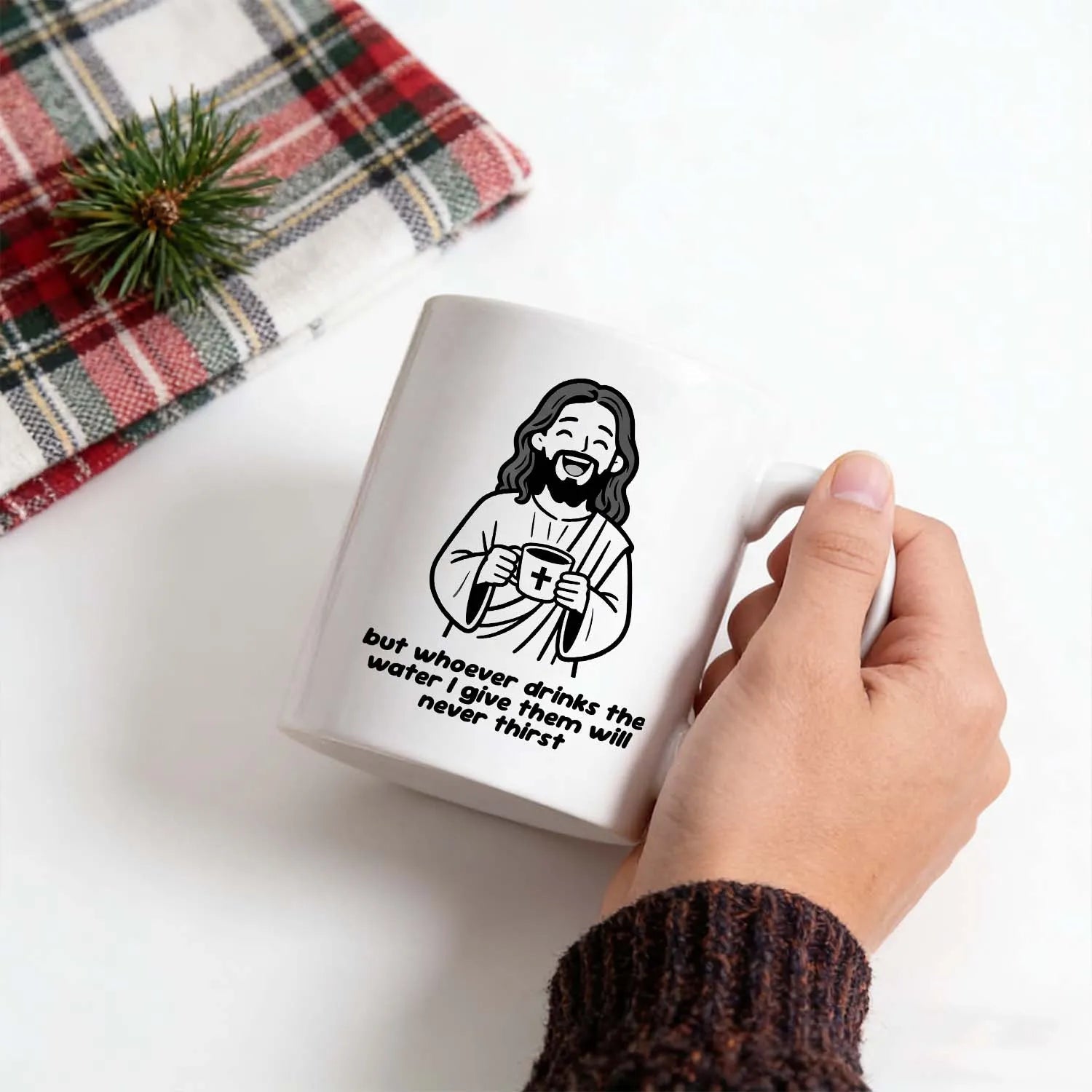 Christian Mug Funny Jesus Bible Verse Coffee Cup Religious Faith Gift PrintToucan - PrintToucanDrinkwarePT-MUG-11OZ-LOVERS