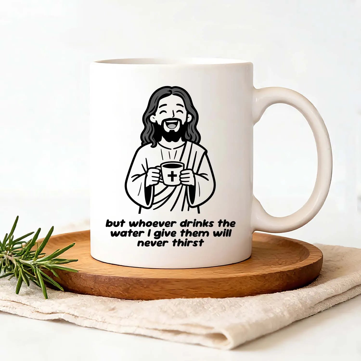 Christian Mug Funny Jesus Bible Verse Coffee Cup Religious Faith Gift PrintToucan - PrintToucanDrinkwarePT-MUG-11OZ-LOVERS