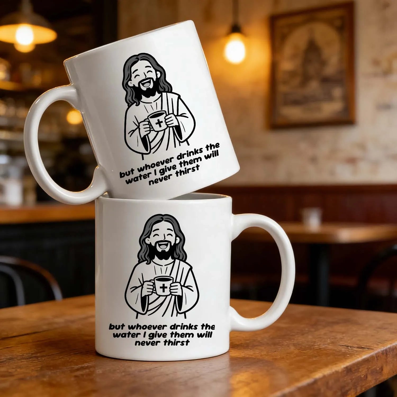 Christian Mug Funny Jesus Bible Verse Coffee Cup Religious Faith Gift PrintToucan - PrintToucanDrinkwarePT-MUG-11OZ-LOVERS