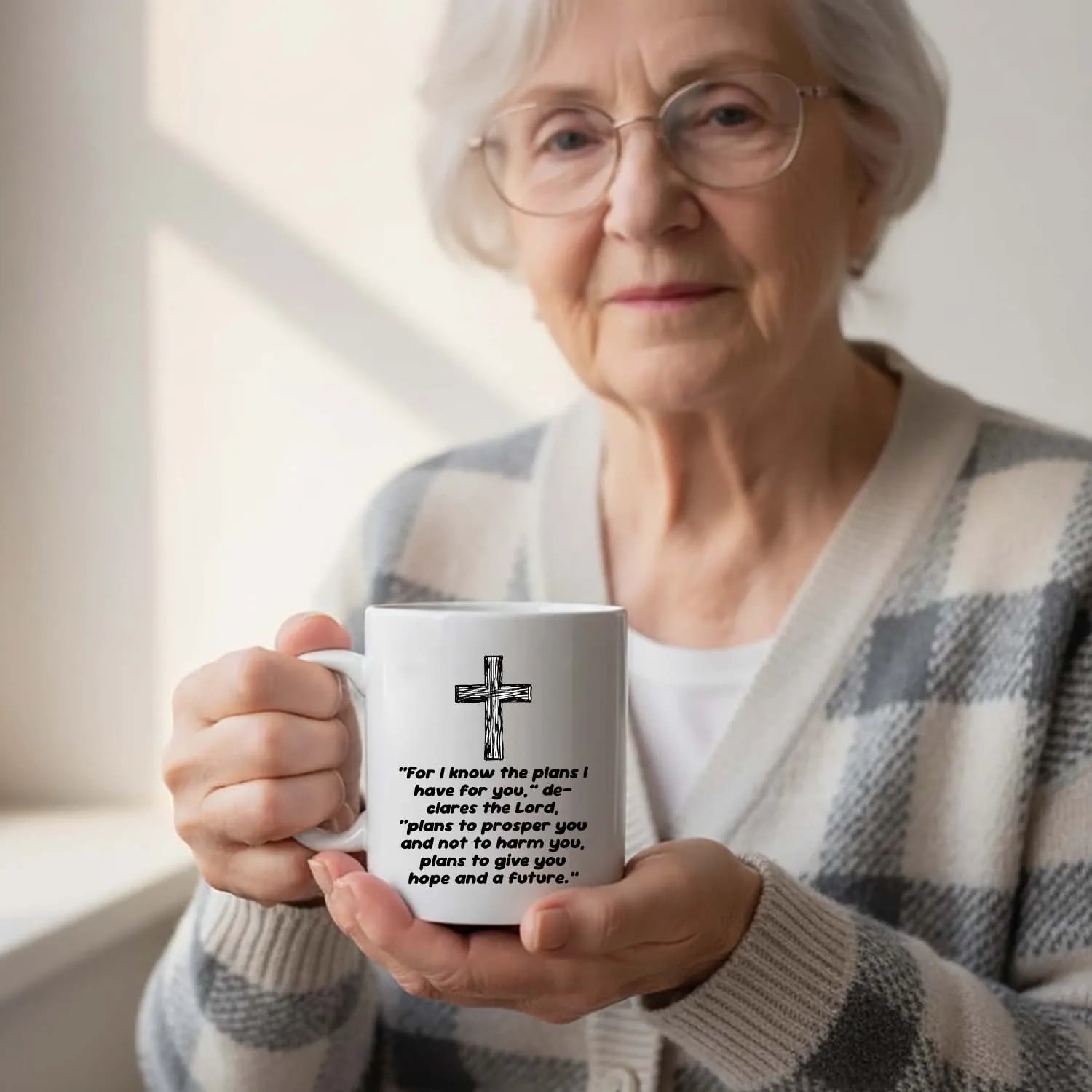 Christian Mug Jeremiah 29:11 Bible Verse Cross Coffee Cup Encouragement Faith Gift PrintToucan - PrintToucanDrinkwarePT-MUG-11OZ-LOVERS