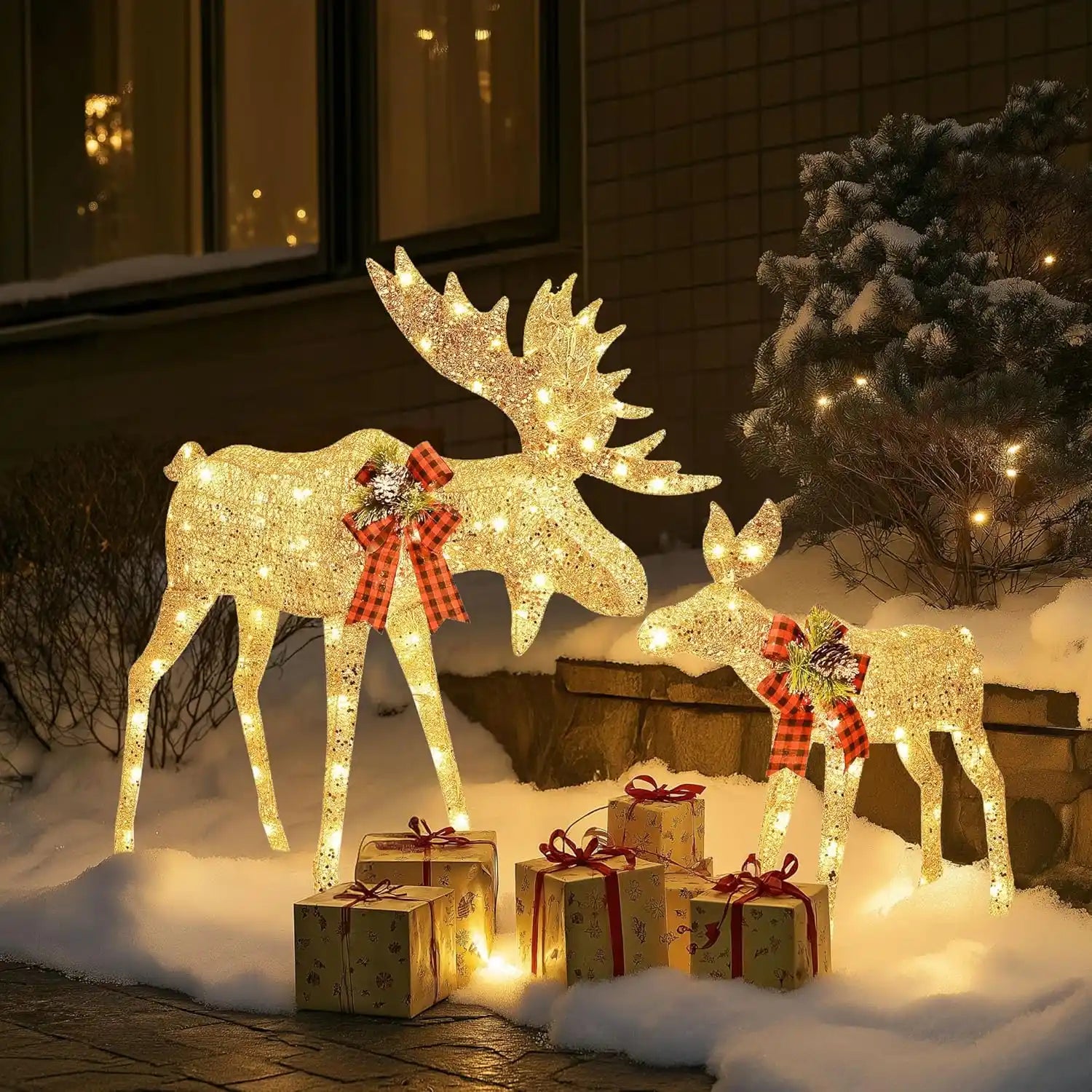 Christmas Deer Decoration 2 - Piece Lighted Reindeer Set For Holiday Yard Display Christmas Decoration | PrintToucan - PrintToucanChrismas Gift