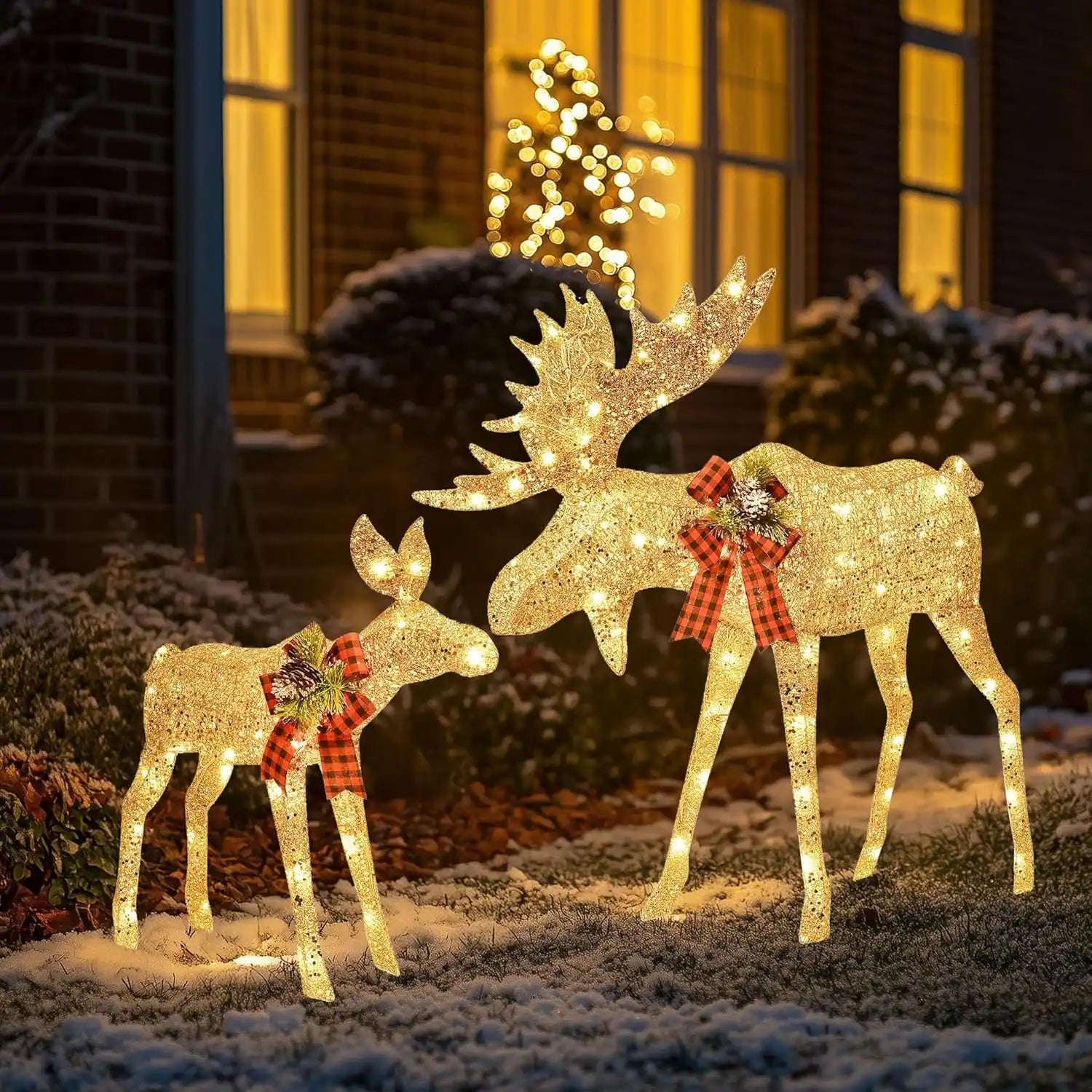 Christmas Deer Decoration 2 - Piece Lighted Reindeer Set For Holiday Yard Display Christmas Decoration | PrintToucan - PrintToucanChrismas Gift