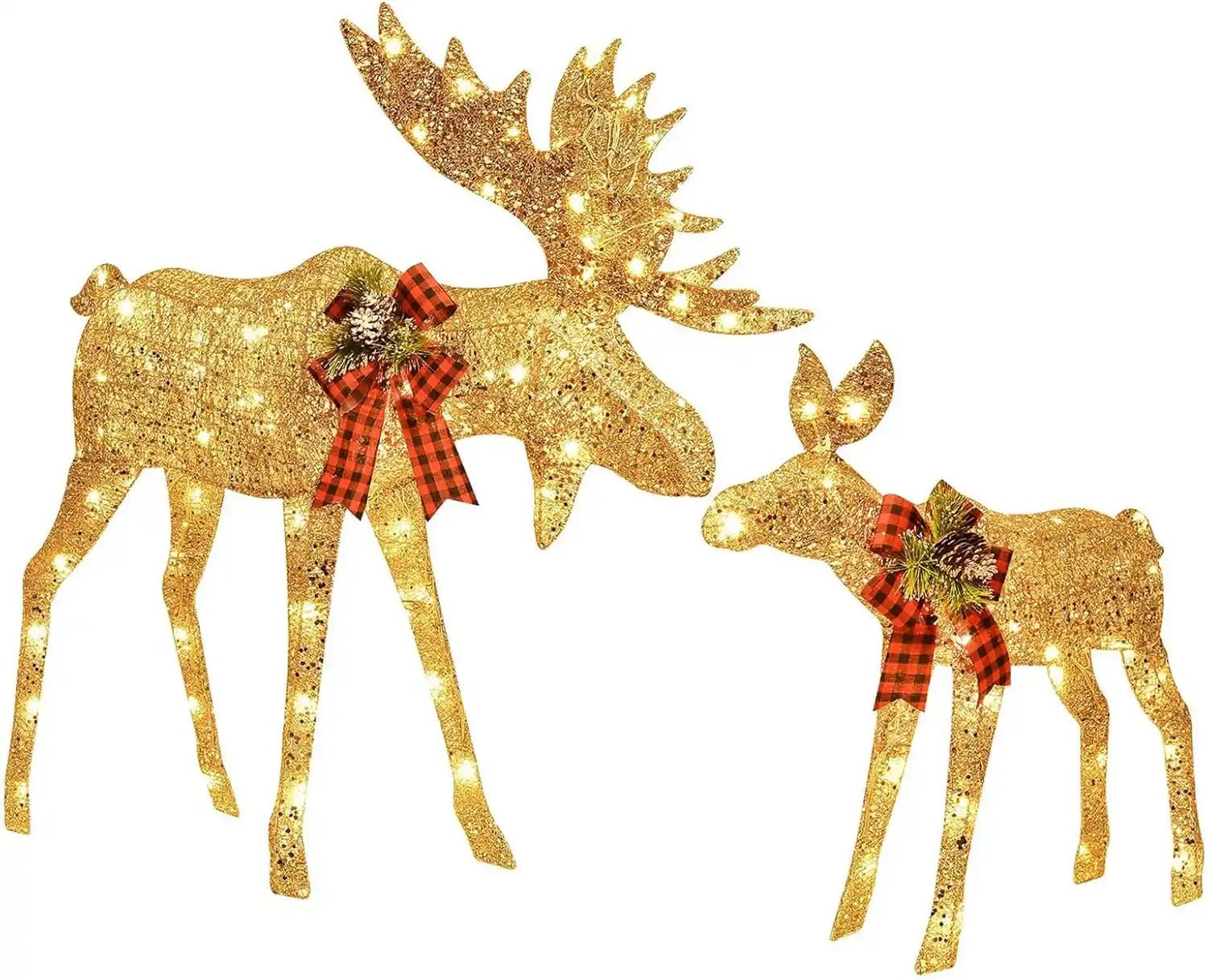 Christmas Deer Decoration 2 - Piece Lighted Reindeer Set For Holiday Yard Display Christmas Decoration | PrintToucan - PrintToucanChrismas Gift