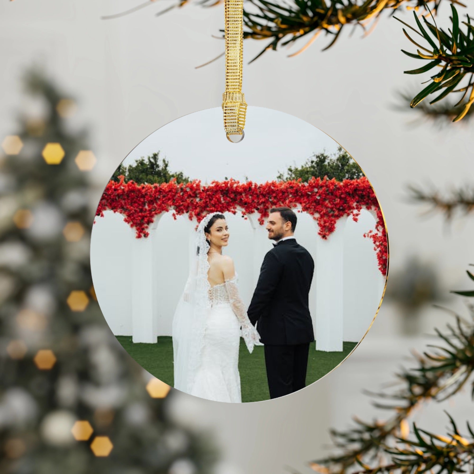 Custom Acrylic Ornaments Upload Image Christmas Decor PrintToucan - printtoucan