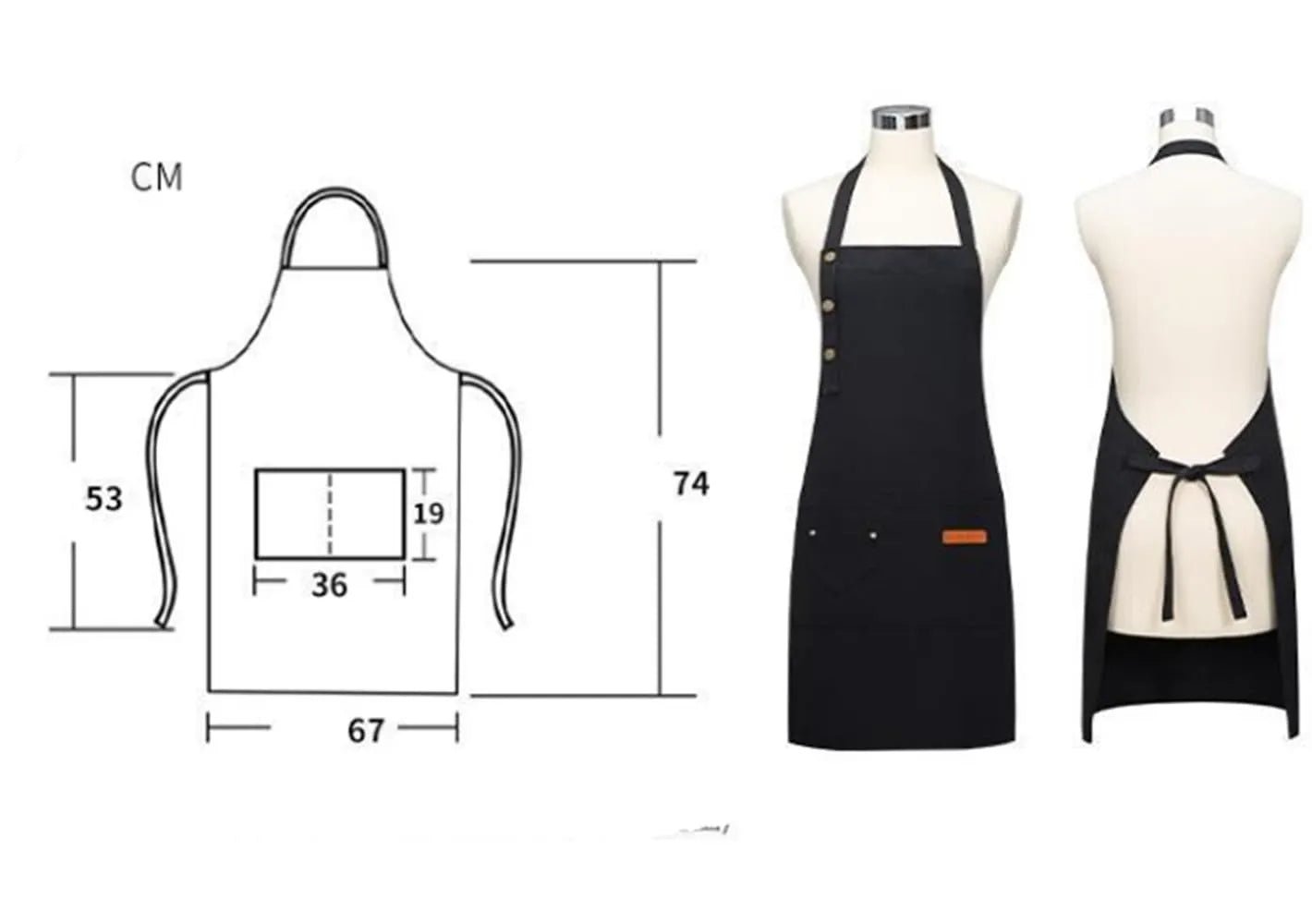 Custom Apron Valentine’s Day Polyester Fabric Personalized Photo Text Kitchen Work Apron PrintToucan - PrintToucanValentine's Day Gifts