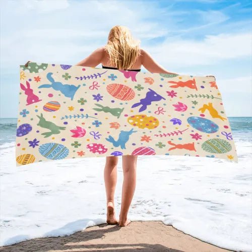 Custom Beach Towel Valentine Polyester Personalized Image Text PrintToucan - PrintToucanValentine's Day GiftsPrinttoucan-13.8x15.7inch(35x40)cm-8