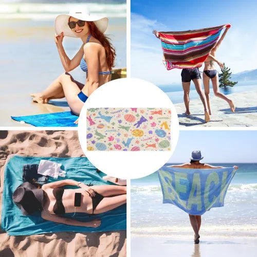 Custom Beach Towel Valentine Polyester Personalized Image Text PrintToucan - PrintToucanValentine's Day GiftsPrinttoucan-13.8x15.7inch(35x40)cm-8