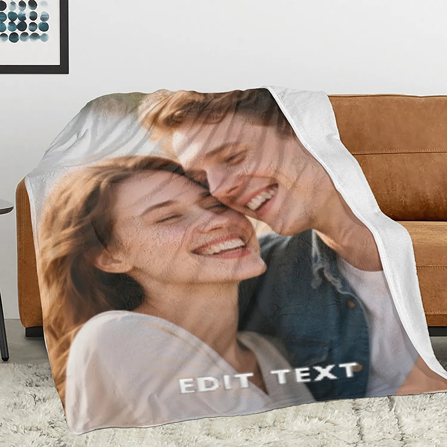Custom Blanket 350g/㎡ Flannel Personalized Photo And Text Weighted Sofa Throw PrintToucan - PrintToucanChrismas GiftPrinttoucan-150cm x 200cm/60"x80"