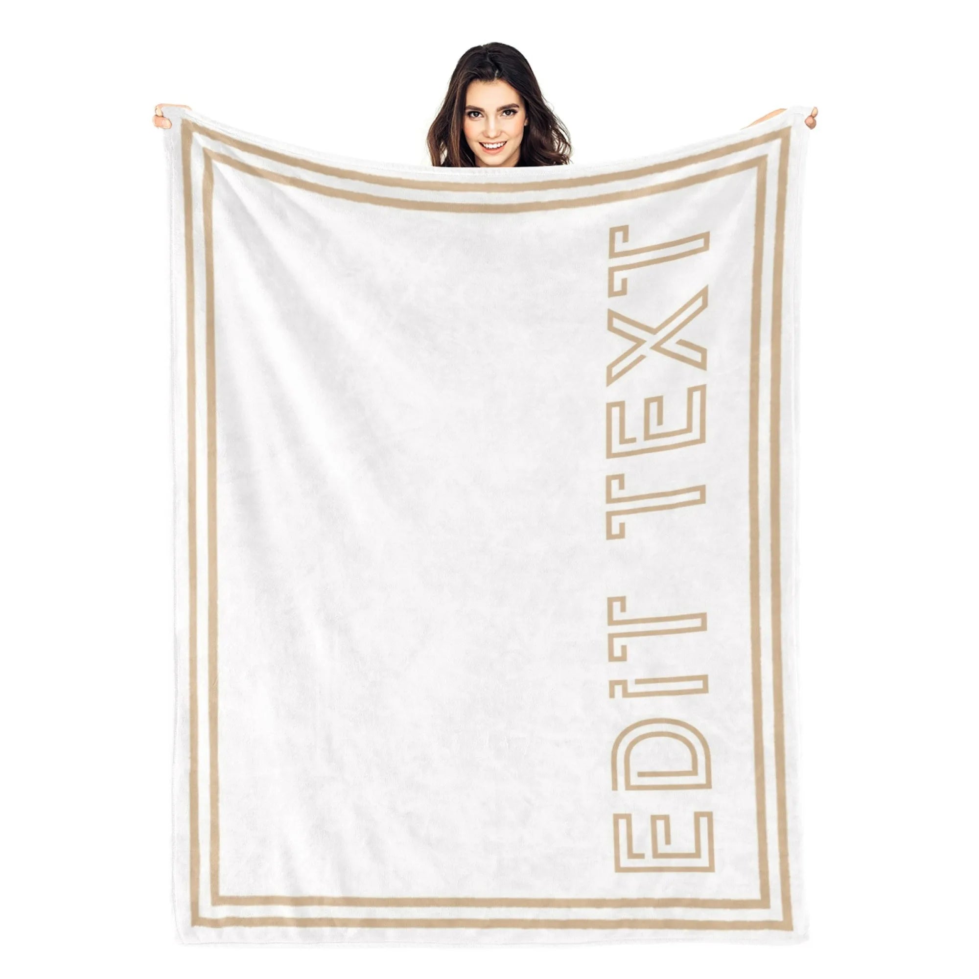 Custom Blankets 350g/㎡ Flannel Personalized Text Weighted Baby Blankets – PrintToucan - PrintToucanChrismas Gift150cm x 200cm/60"x80"