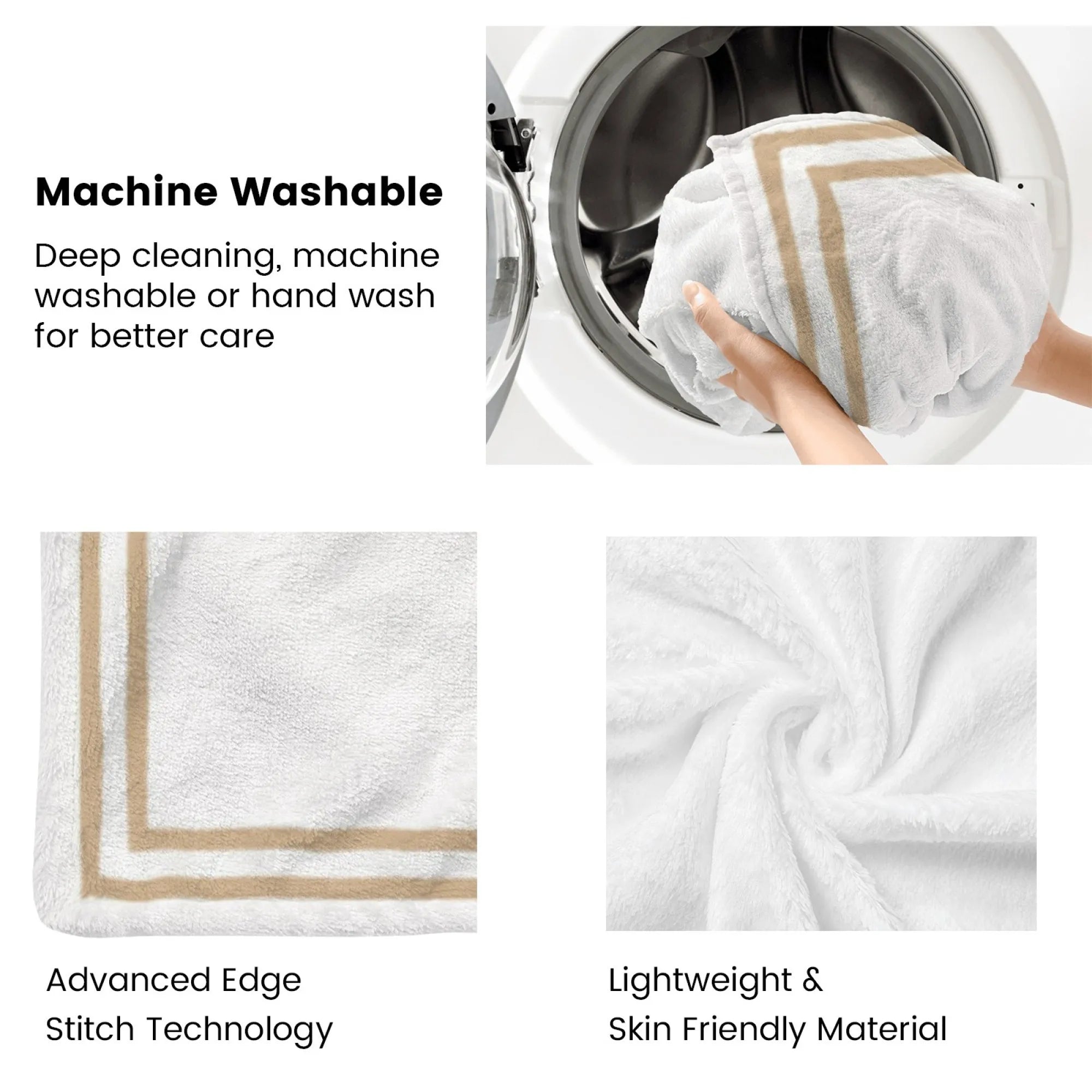 Custom Blankets 350g/㎡ Flannel Personalized Text Weighted Baby Blankets – PrintToucan - PrintToucanChrismas Gift150cm x 200cm/60"x80"