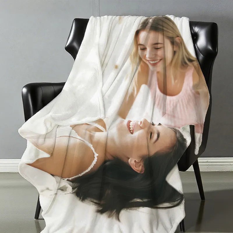 Custom Blankets Flannel with Your Photo for Friendship PrintToucan