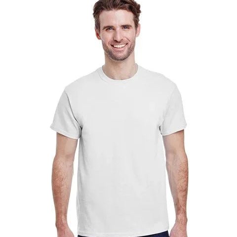 Bulk custom blank white cotton t-shirt, men's basic crewneck tee for wholesale printing