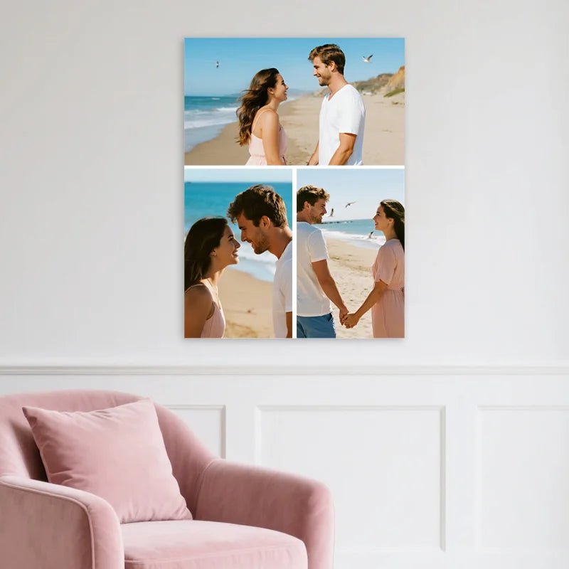 Custom Canvas Prints 3 by 4 Vertical 3Pcs Image Upload PrintToucan - printtoucan