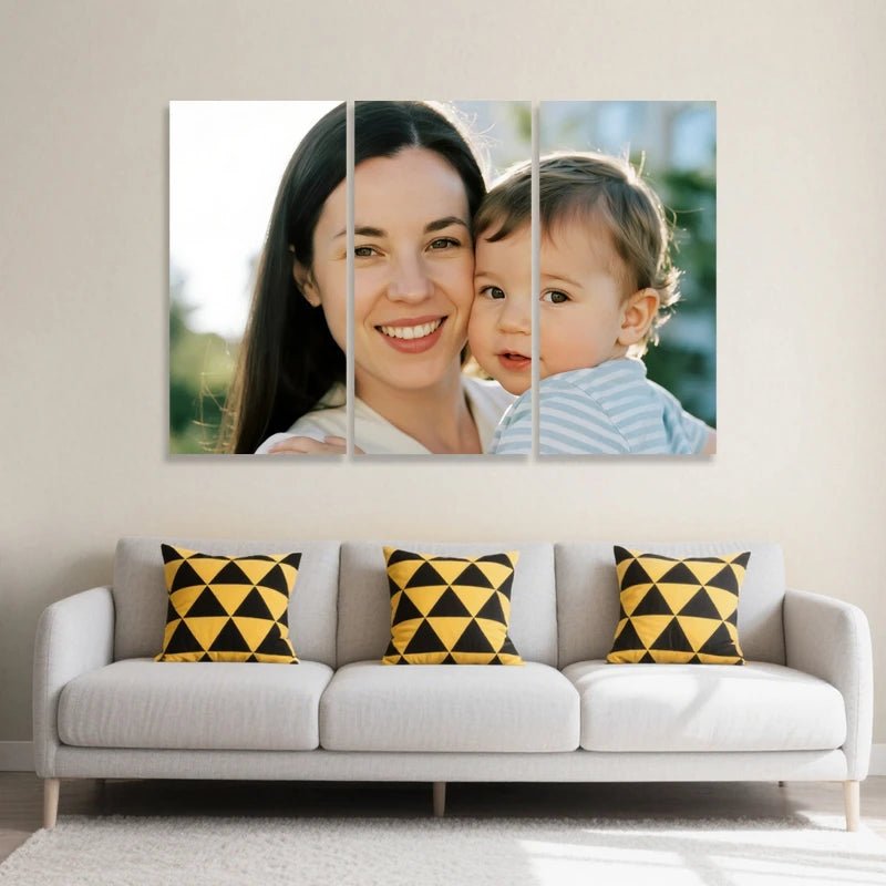 Custom Canvas Prints 3 Panel Triptych Photo Print 1 Image Printtoucan