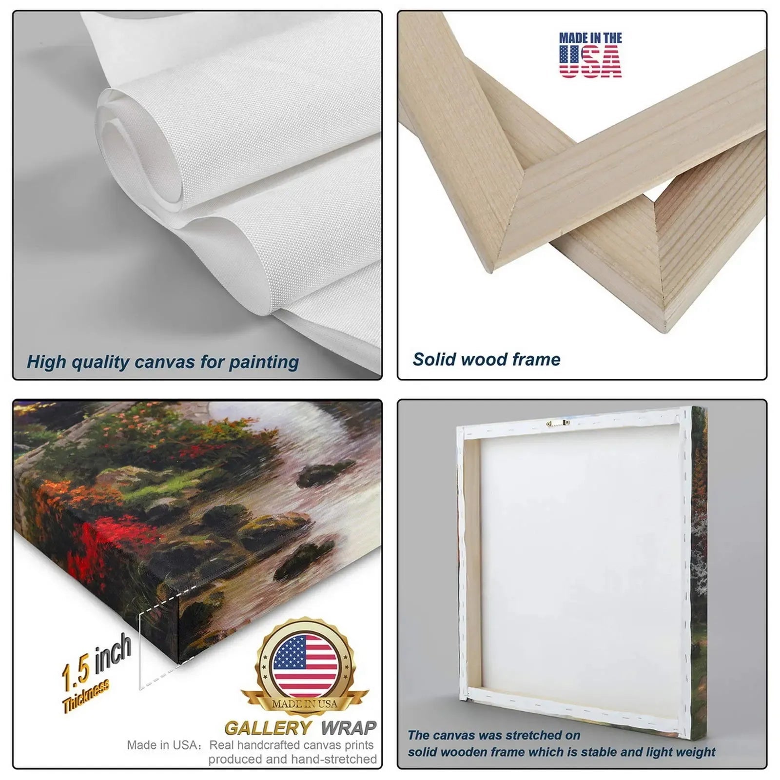 Custom Canvas Prints Wall Art Canvas Personalized Photo And Text Home Decor PrintToucan - PrintToucanChrismas GiftPrinttoucan-12 x 16-1.5‘’