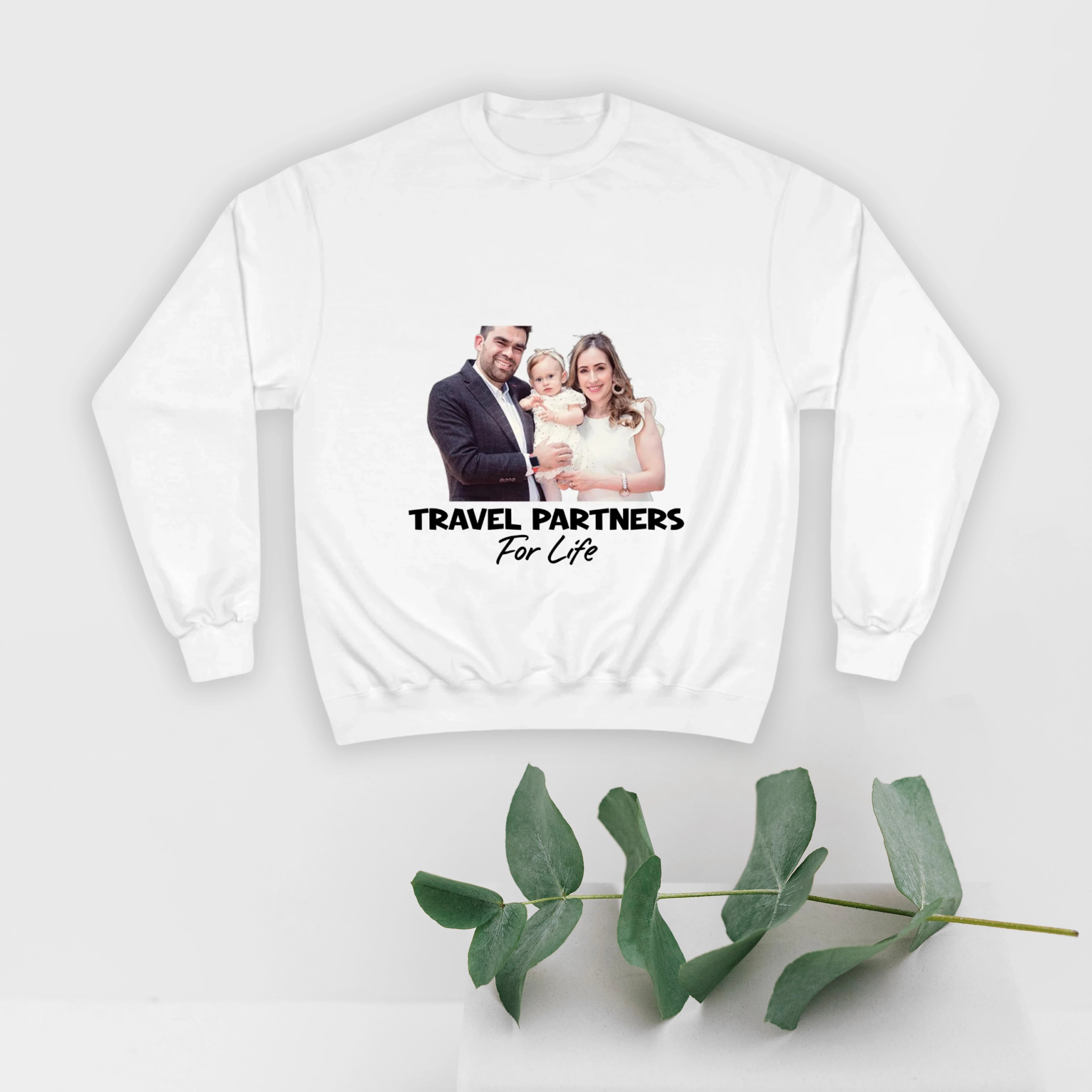 Custom Champion Sweatshirt | Travel Partners For Life - Family Edition - printtoucan