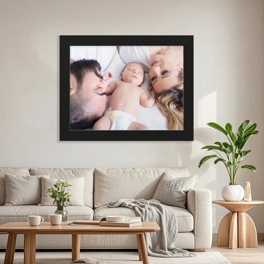 Custom Cotton Poster Framed Horizontal with Image Upload PrintToucan - printtoucan