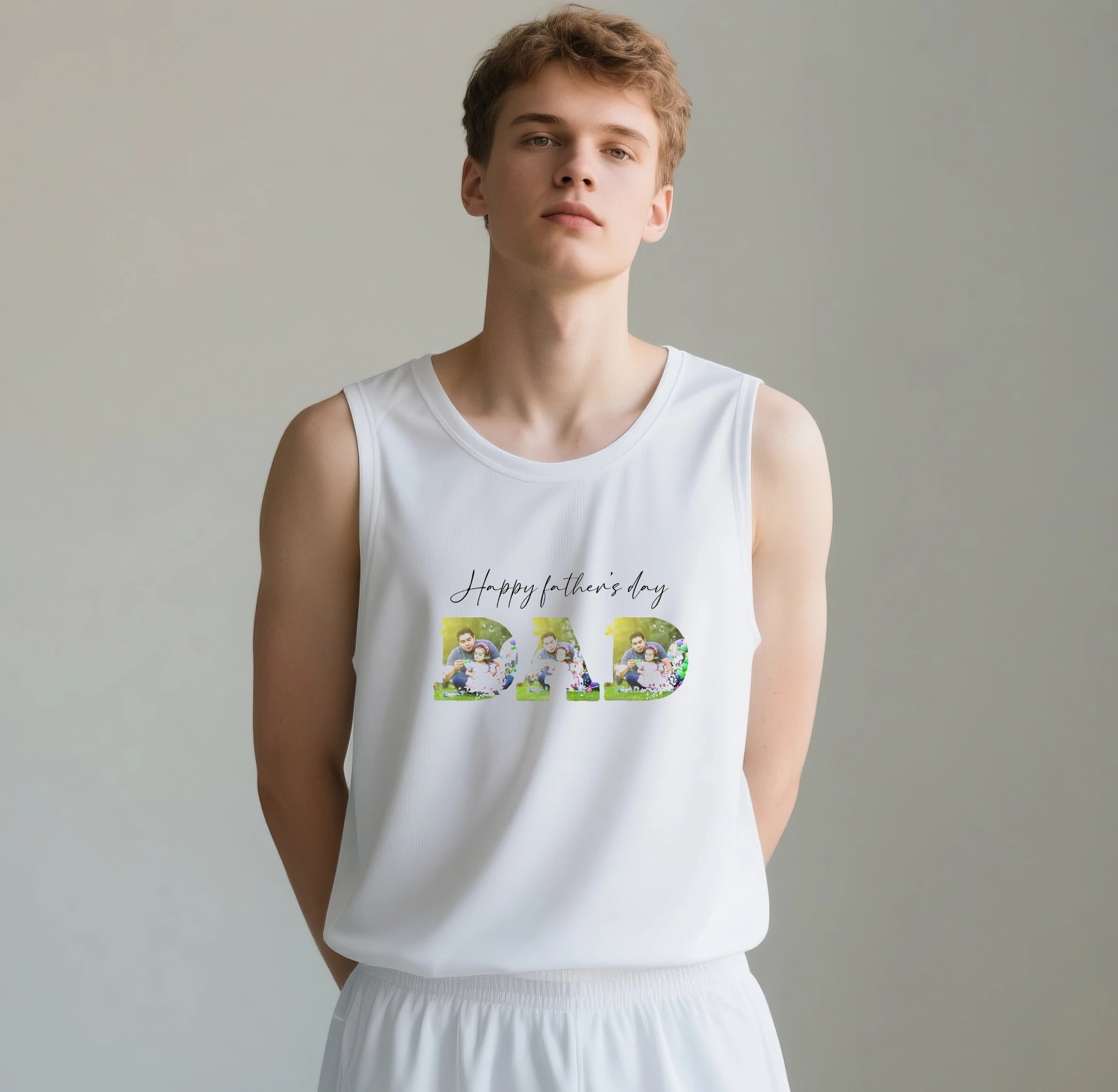 Custom Dad Basketball Jersey | Father's Day 3 - Photo & Title Edition - printtoucan