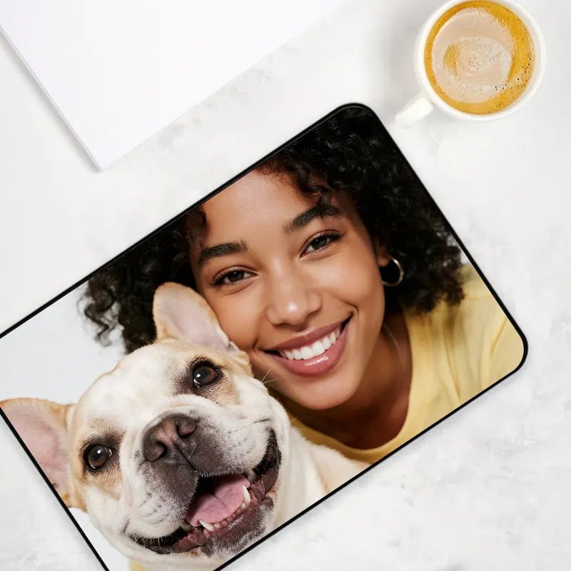 Custom Desk Mat with Uploadable Image Work & Pet PrintToucan - printtoucan