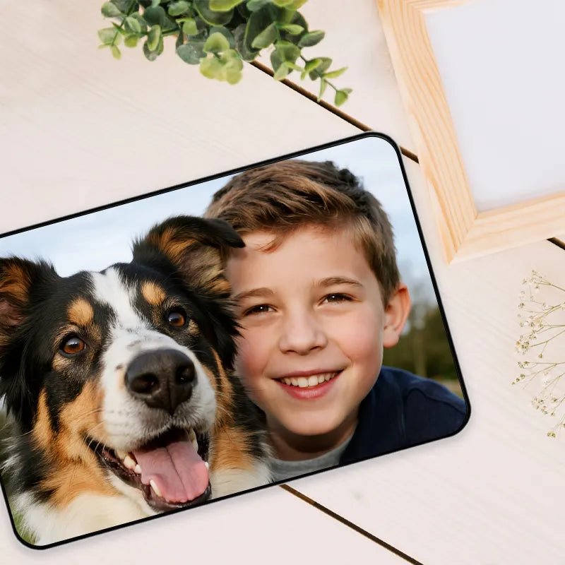 Custom Desk Mat with Uploadable Image Work & Pet PrintToucan - printtoucan
