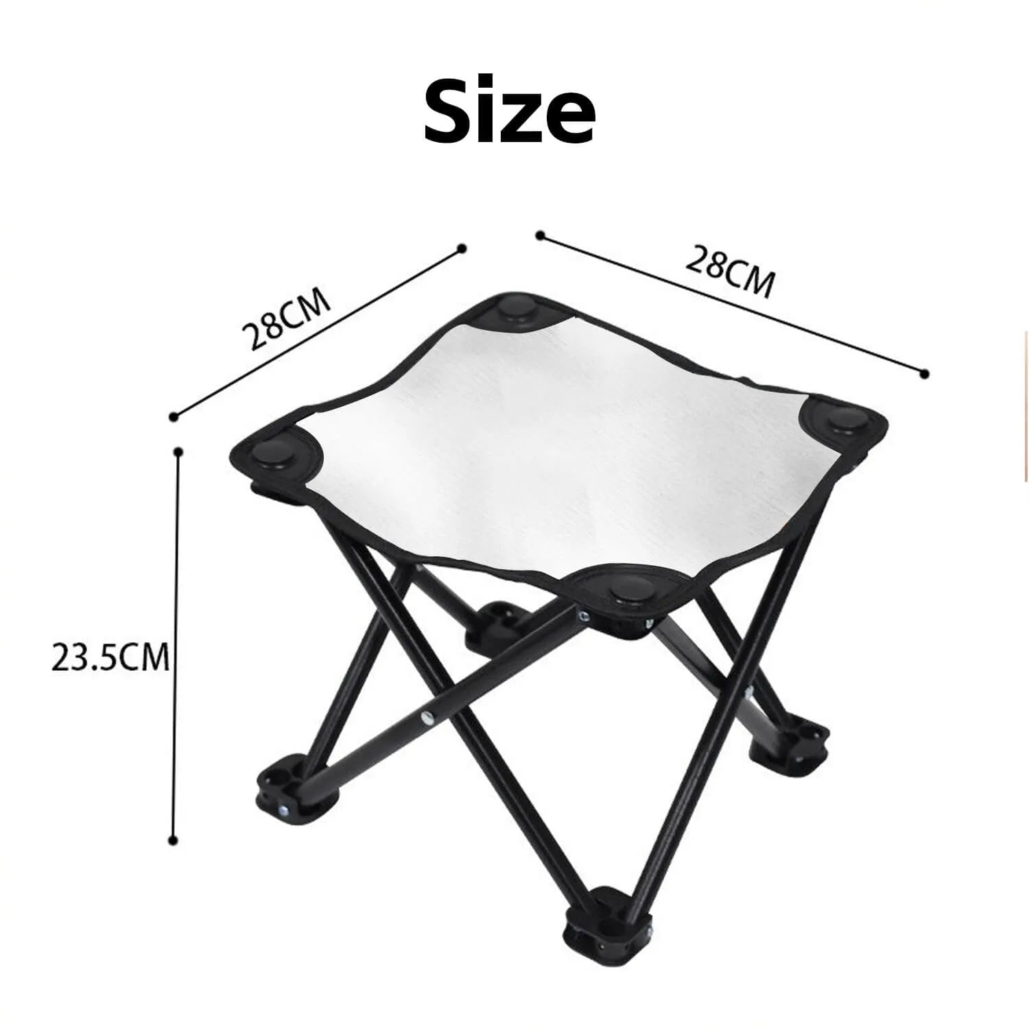 Custom Folding Fishing Stool Valentine’s Day Oxford Cloth Personalized Image Text Outdoor Stool PrintToucan - PrintToucanValentine's Day Gifts