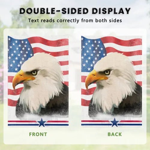 Custom Garden Flag Holiday Celebration White Linen Personalized Photo Text Outdoor Decor PrintToucan - PrintToucanHome Decor