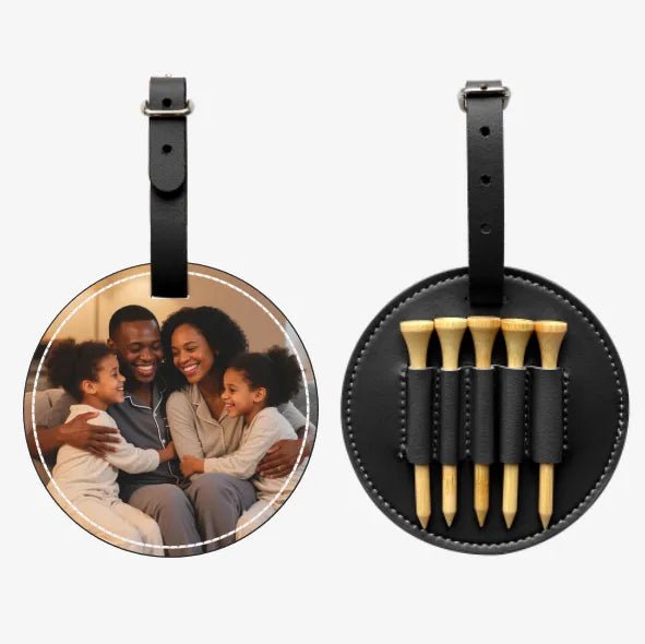 Custom Golf Tees Organizer Bag Valentine Day Gift PU Personalized Image Text Golf Accessory PrintToucan - PrintToucanValentine's Day GiftsPrinttoucan-13.8x15.7inch(35x40)cm-8